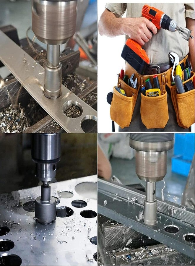 UPTODATETOOLS مجموعة أدوات UPTODATETOOLS المكونة من 10 قطع من رؤوس مثقاب منشار الثقب TCT بقطر 14-50 مم - Image 4